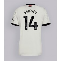 Maglia Calcio Manchester United Christian Eriksen #14 Terza Divisa 2024-25 Manica Corta